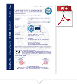 CE certificate OMEC